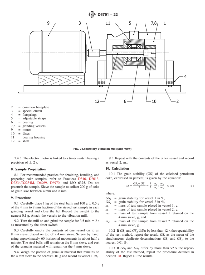 ASTM D6791-22 - Standard Test Method for  Determination of Grain Stability of Calcined Petroleum Coke