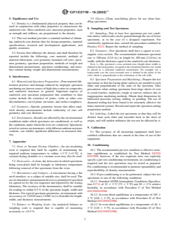 ASTM C271/C271M-16(2022)e1 ASTM C271/C271M-16(2022)e1 - Standard Test Method for Density of Sandwich Core Materials - Page 2 preview