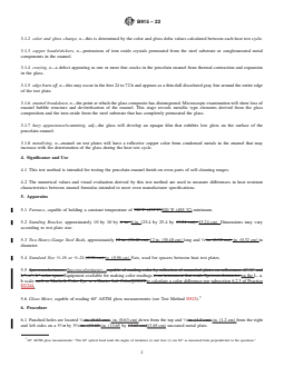 ASTM B915-22 REDLINE ASTM B915-22 - Standard Test Method for Measuring Static Heat Resistance of Self-Cleaning Oven Coating - Page 2 preview