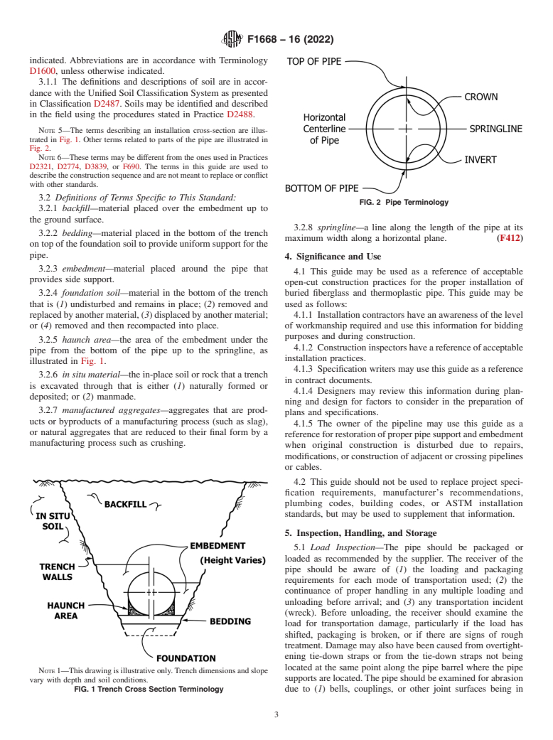 ASTM F1668-16(2022) - Standard Guide for  Construction Procedures for Buried Plastic Pipe