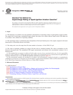 ASTM D909-22 REDLINE ASTM D909-22 - Standard Test Method for Supercharge Rating of Spark-Ignition Aviation Gasoline - Page 1 preview