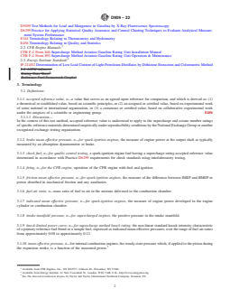ASTM D909-22 REDLINE ASTM D909-22 - Standard Test Method for Supercharge Rating of Spark-Ignition Aviation Gasoline - Page 2 preview