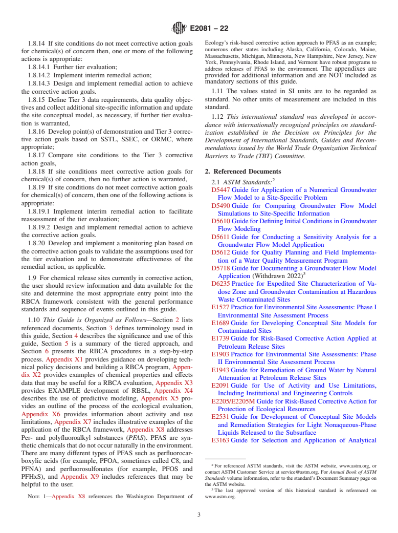 ASTM E2081-22 - Standard Guide for  Risk-Based Corrective Action