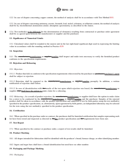 ASTM B216-22 REDLINE ASTM B216-22 - Standard Specification for Tough-Pitch Fire-Refined Copper—Refinery Shapes - Page 4 preview