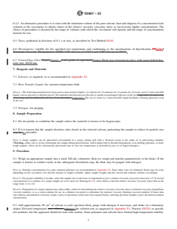 ASTM D2857-22 REDLINE ASTM D2857-22 - Standard Practice for Dilute Solution Viscosity of Polymers - Page 4 preview
