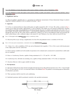 ASTM D1042-22 REDLINE ASTM D1042-22 - Standard Test Method for Linear Dimensional Changes of Plastics Caused by Exposure to Heat and Moisture - Page 2 preview
