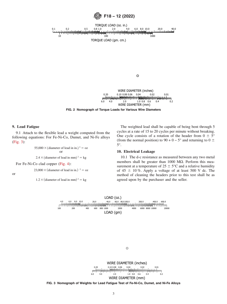 ASTM F18-12(2022) - Standard Specification and Test Method for  Evaluation of Glass-to-Metal Headers Used in Electron Devices (Withdrawn 2023)