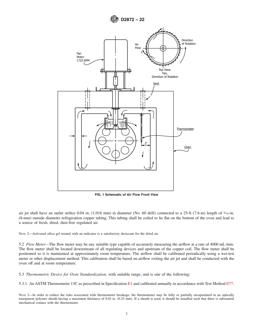 REDLINE ASTM D2872-22 - Standard Test Method for Effect of Heat and Air on a Moving Film of Asphalt Binder (Rolling  Thin-Film Oven Test)