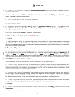ASTM D2272-22 REDLINE ASTM D2272-22 - Standard Test Method for Oxidation Stability of Steam Turbine Oils by Rotating Pressure Vessel - Page 4 preview