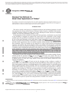REDLINE ASTM D143-22 - Standard Test Methods for  Small Clear Specimens of Timber