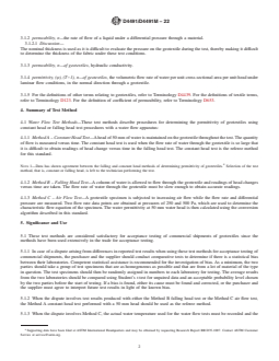 ASTM D4491/D4491M-22 REDLINE ASTM D4491/D4491M-22 - Standard Test Methods for Water Permeability of Geotextiles by Permittivity - Page 2 preview