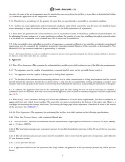 ASTM D4491/D4491M-22 REDLINE ASTM D4491/D4491M-22 - Standard Test Methods for Water Permeability of Geotextiles by Permittivity - Page 3 preview