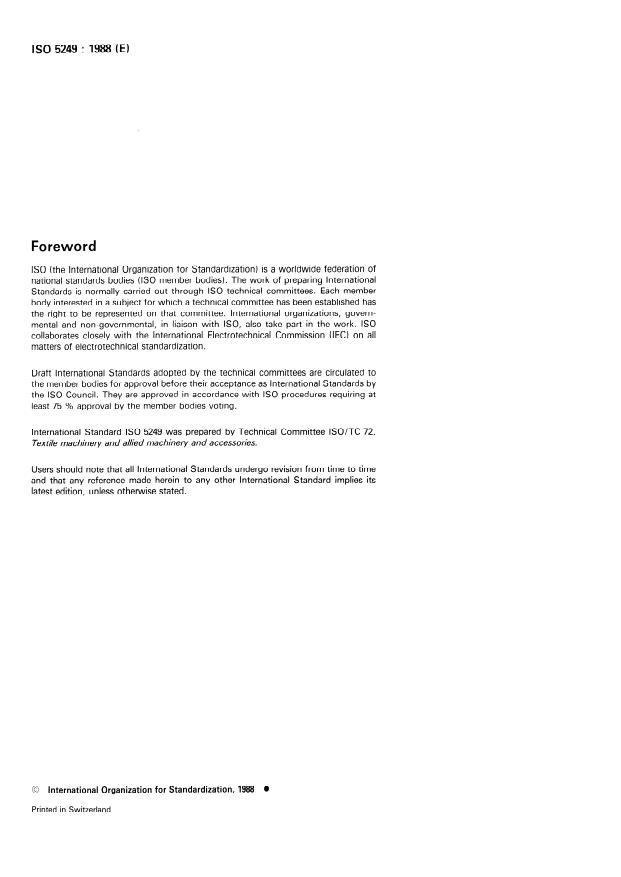 ISO 5249:1988 ISO 5249:1988 - Textile machinery and accessories -- Guide rollers for dyeing and finishing machinery -- Main dimensions - Page 2 preview