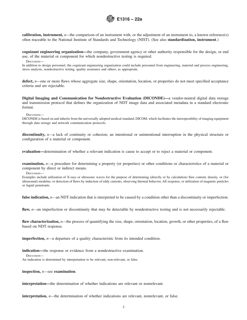 REDLINE ASTM E1316-22a - Standard Terminology for  Nondestructive Examinations