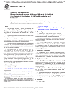 ASTM F2845-22 ASTM F2845-22 - Standard Test Method for Measuring the Dynamic Stiffness (DS) and Cylindrical Coefficient of Restitution (CCOR) of Baseballs and Softballs - Page 1 preview