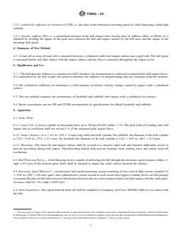 ASTM F2845-22 REDLINE ASTM F2845-22 - Standard Test Method for Measuring the Dynamic Stiffness (DS) and Cylindrical Coefficient of Restitution (CCOR) of Baseballs and Softballs - Page 2 preview