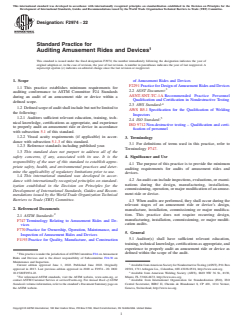 ASTM F2974-22 - Standard Practice for Auditing Amusement Rides and Devices