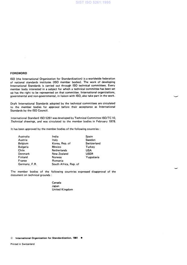 ISO 5261:1981 ISO 5261:1995 - Page 4 preview