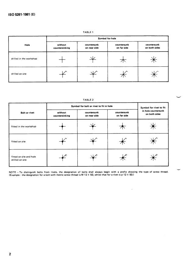 ISO 5261:1981 ISO 5261:1981 - Technical drawings for structural metal work - Page 4 preview