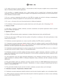 ASTM F3050-22a REDLINE ASTM F3050-22a - Standard Guide for Conformity Assessment of Personal Protective Clothing and Equipment - Page 4 preview