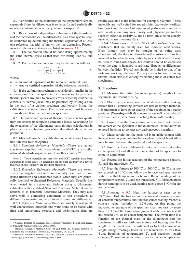 ASTM D6745-22 - Standard Test Method for  Linear Thermal Expansion of Electrode Carbons