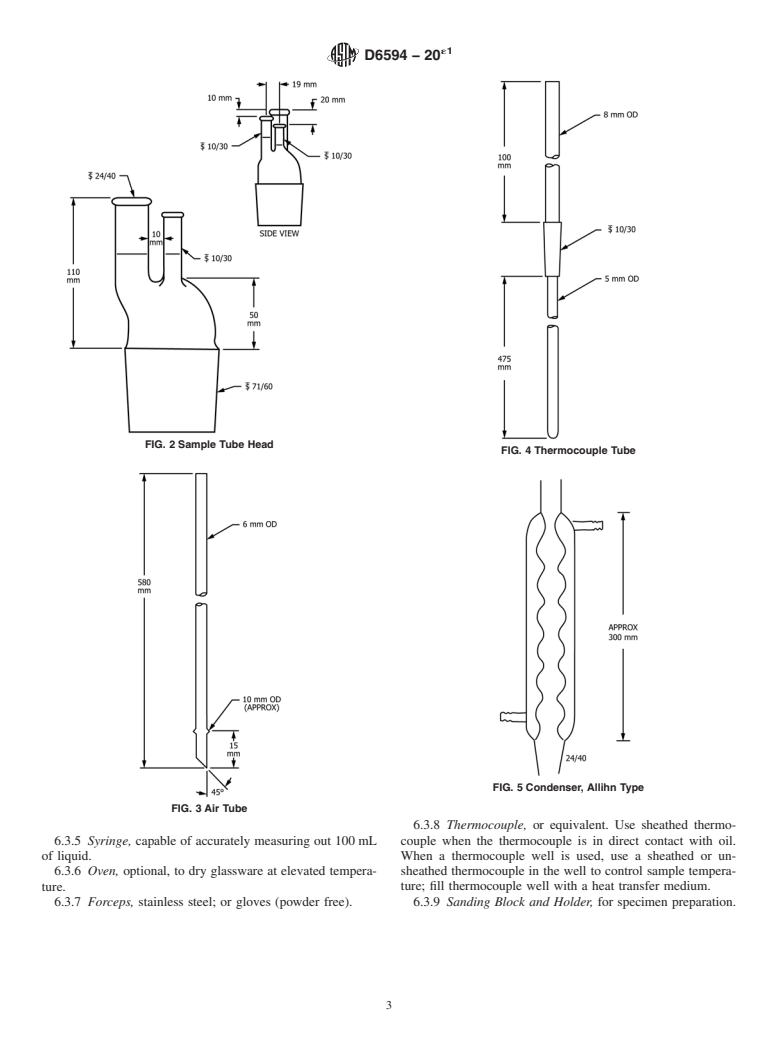 ASTM D6594-20e1 - Standard Test Method for  Evaluation of Corrosiveness of Diesel Engine Oil at 135 °C