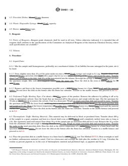 ASTM D4451-22 REDLINE ASTM D4451-22 - Standard Test Method for Pigment Content of Paints by Low-Temperature Ashing - Page 2 preview