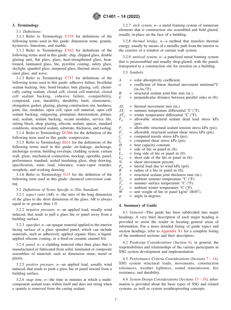 ASTM C1401-14(2022) - Standard Guide for  Structural Sealant Glazing