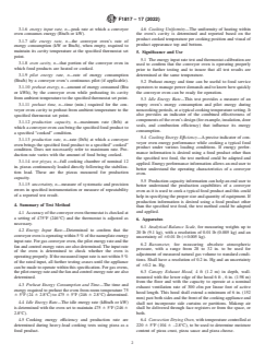 ASTM F1817-17(2022) ASTM F1817-17(2022) - Standard Test Method for Performance of Conveyor Ovens - Page 2 preview