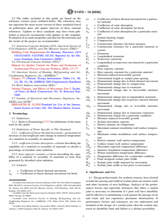 ASTM C1472-16(2022) ASTM C1472-16(2022) - Standard Guide for Calculating Movement and Other Effects When Establishing Sealant Joint Width - Page 2 preview