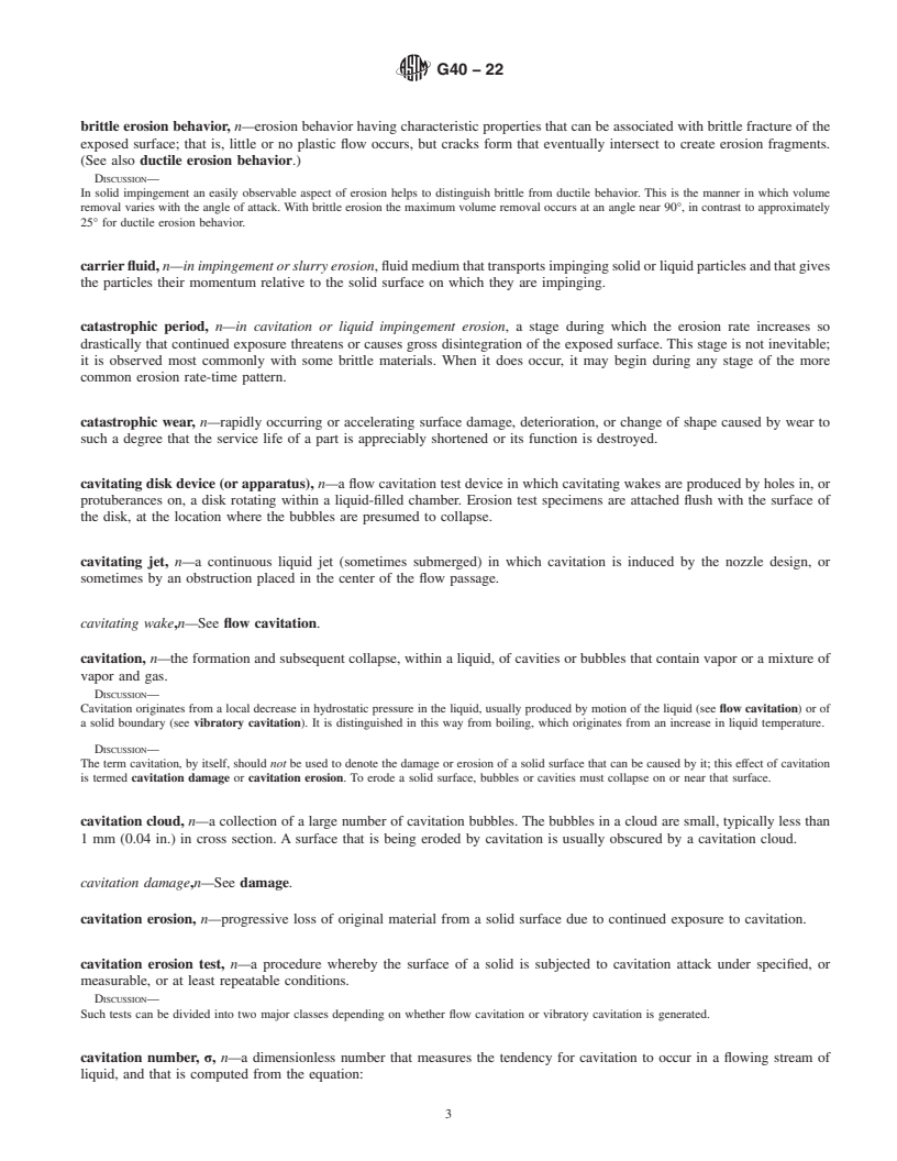 REDLINE ASTM G40-22 - Standard Terminology Relating to Wear and Erosion