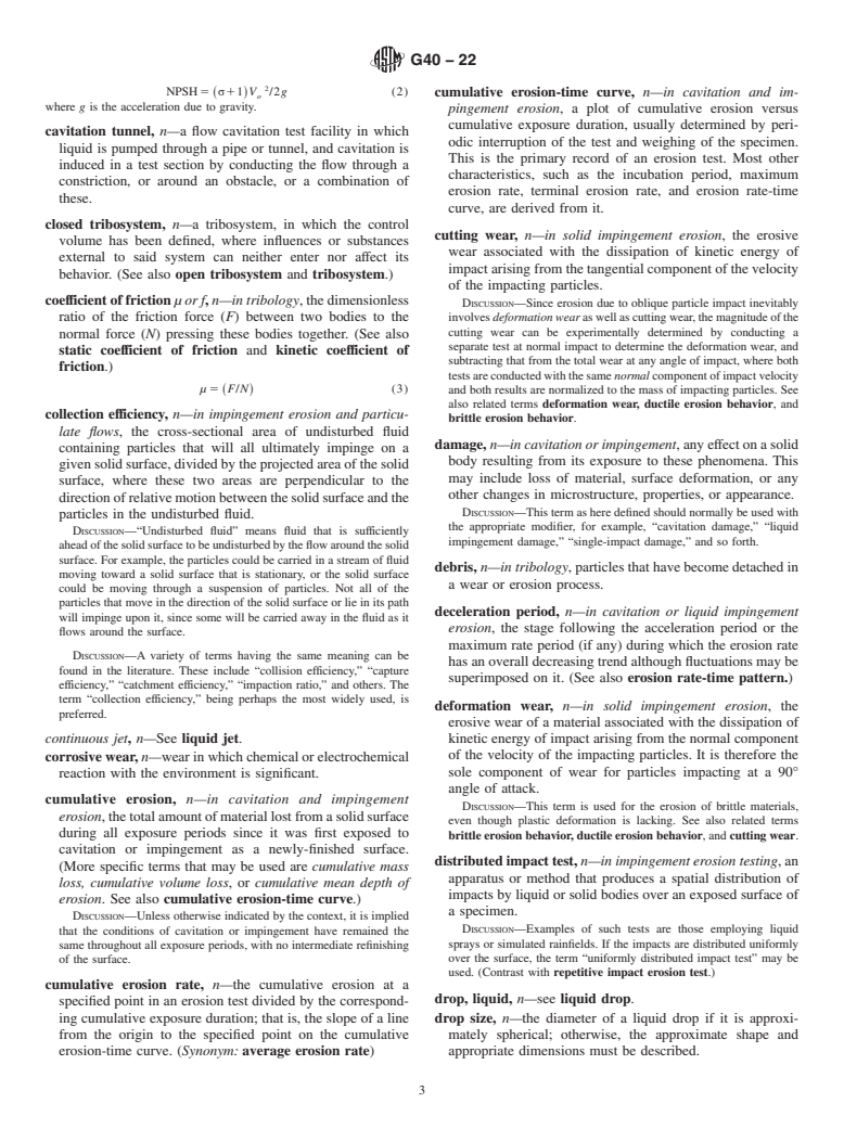 ASTM G40-22 - Standard Terminology Relating to Wear and Erosion