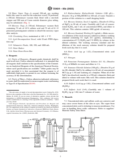 ASTM D3624-85a(2022) ASTM D3624-85a(2022) - Standard Test Method for Low Concentrations of Mercury in Paint by Atomic Absorption Spectroscopy - Page 2 preview