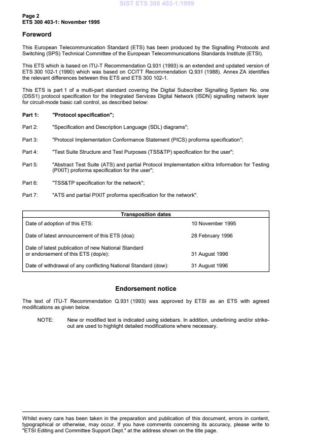 SIST ETS 300 403-1:1999 SIST ETS 300 403-1:1999 - Page 4 preview