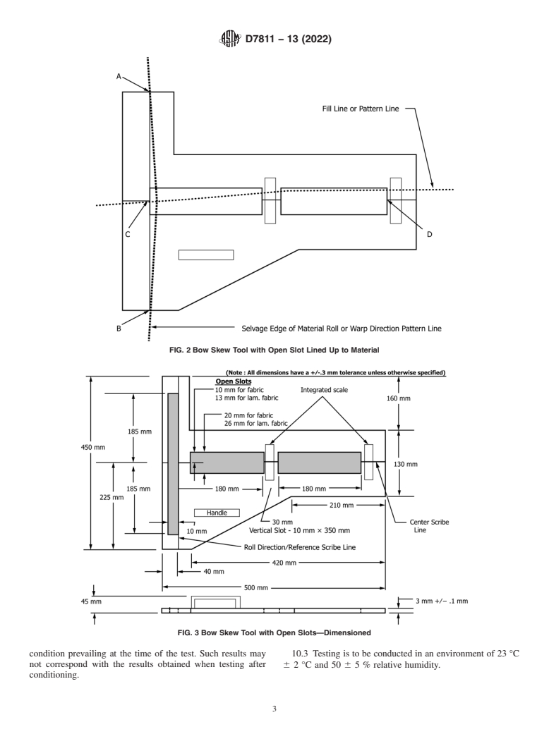 ASTM D7811-13(2022) - Standard Test Method for Bow and Skew Using a Measuring Tool