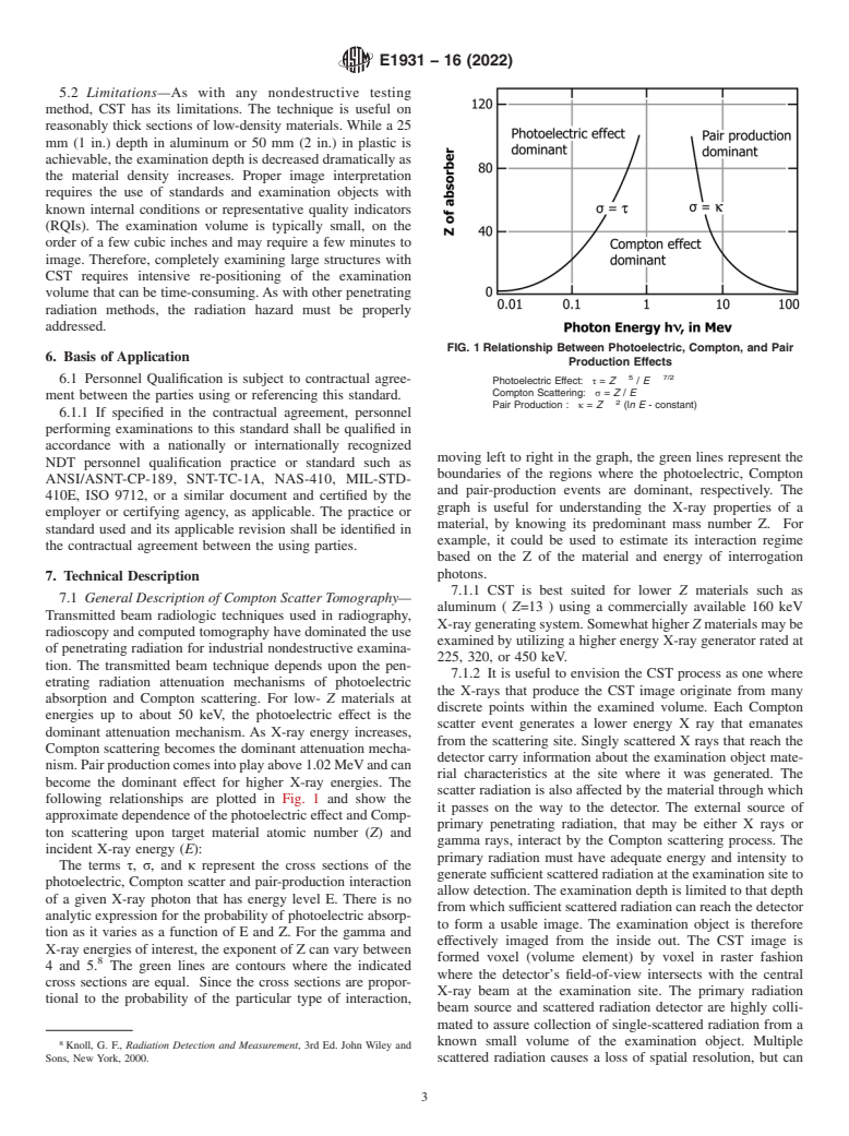 ASTM E1931-16(2022) - Standard Guide for  Non-computed X-Ray Compton Scatter Tomography