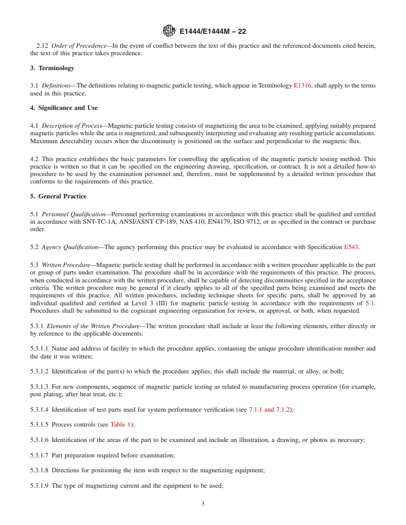 REDLINE ASTM E1444/E1444M-22 - Standard Practice for  Magnetic Particle Testing for Aerospace