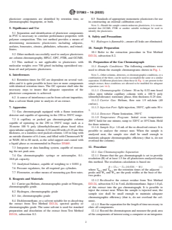 ASTM D7083-16(2022) ASTM D7083-16(2022) - Standard Practice for Determination of Monomeric Plasticizers in Poly (Vinyl Chloride) (PVC) by Gas Chromatography - Page 2 preview