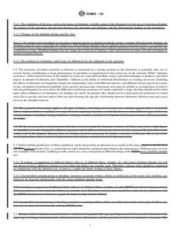 ASTM D3884-22 REDLINE ASTM D3884-22 - Standard Guide for Abrasion Resistance of Textile Fabrics (Rotary Platform Abrader Method) - Page 3 preview