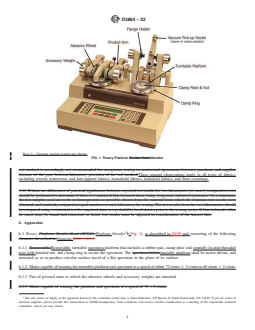 ASTM D3884-22 REDLINE ASTM D3884-22 - Standard Guide for Abrasion Resistance of Textile Fabrics (Rotary Platform Abrader Method) - Page 4 preview