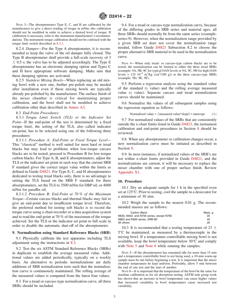 ASTM D2414-22 - Standard Test Method for Carbon Black—Oil Absorption Number (OAN)