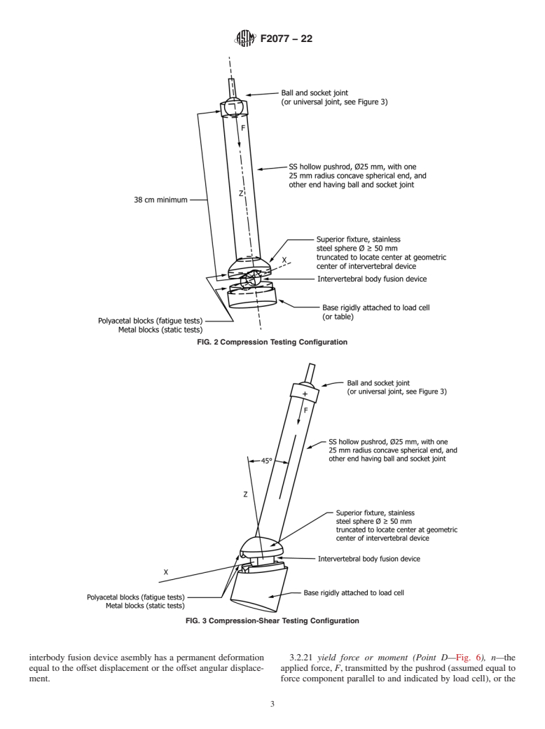 ASTM F2077-22 - Standard Test Methods for Intervertebral Body Fusion Devices