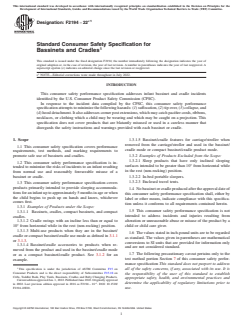ASTM F2194-22e1 ASTM F2194-22e1 - Standard Consumer Safety Specification for Bassinets and Cradles - Page 1 preview