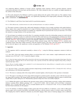 ASTM D1709-22 REDLINE ASTM D1709-22 - Standard Test Methods for Impact Resistance of Plastic Film by the Free-Falling Dart Method - Page 3 preview