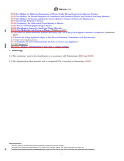 ASTM D4349-22 REDLINE ASTM D4349-22 - Classification System and Basis for Specification for Polyphenylene Ether (PPE) Materials - Page 2 preview