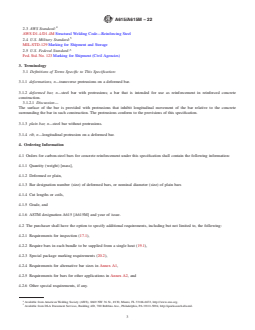 REDLINE ASTM A615/A615M-22 - Standard Specification for  Deformed and Plain Carbon-Steel Bars for Concrete Reinforcement