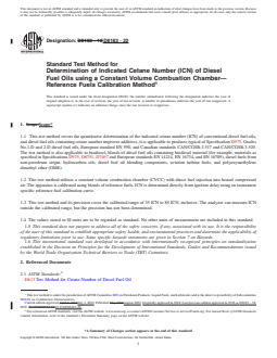 REDLINE ASTM D8183-22 - Standard Test Method for  Determination of Indicated Cetane Number (ICN) of Diesel Fuel  Oils using a Constant Volume Combustion Chamber—Reference Fuels  Calibration Method