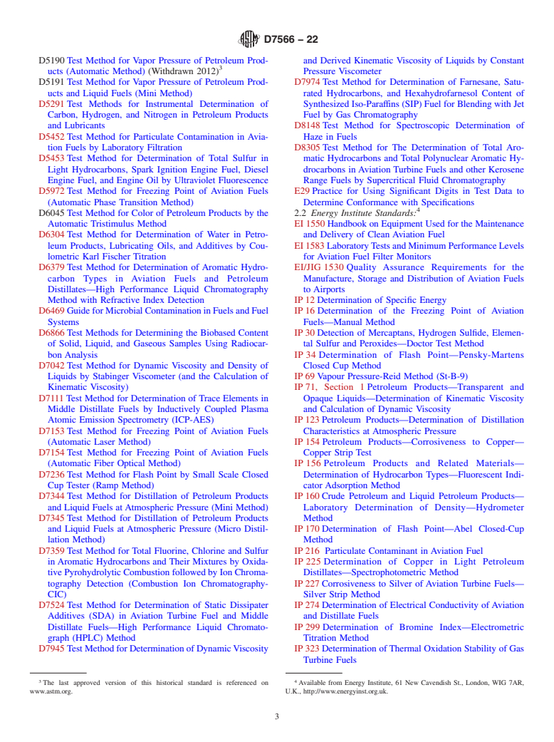 ASTM D7566-22 - Standard Specification for Aviation Turbine Fuel Containing Synthesized Hydrocarbons