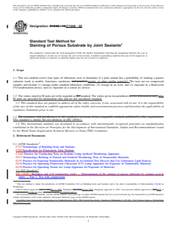 ASTM C1248-22 REDLINE ASTM C1248-22 - Standard Test Method for Staining of Porous Substrate by Joint Sealants - Page 1 preview