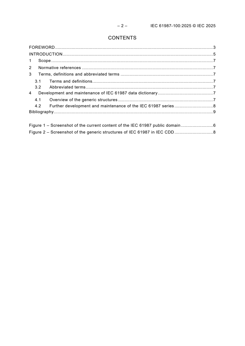 IEC 61987-100:2025 IEC 61987-100:2025 - Industrial-process measurement and control – Data structures and elements in process equipment catalogues – Part 100: Data base standard for process measurement, control and automation equipment
Released:27. 01. 2025
Isbn:9782832701461 - Page 4 preview